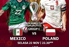 Link Nonton Meksiko vs Polandia Grup C Piala Dunia 2022 GRATIS, Malam ini Selasa 22 November 2022 di SCTV