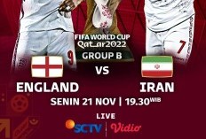 Eksklusif Kode Biss Key Nonton Inggris vs Iran Malam ini, Streaming Piala DUnia 2022 Hari Kedua